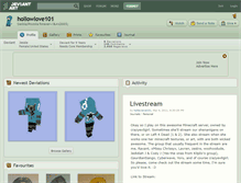 Tablet Screenshot of hollowlove101.deviantart.com