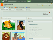 Tablet Screenshot of disneyfelineclub.deviantart.com