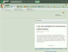 Tablet Screenshot of jj-o2.deviantart.com