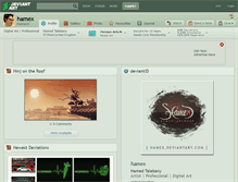 Tablet Screenshot of hamex.deviantart.com