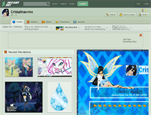 Tablet Screenshot of cristalinawinx.deviantart.com