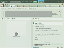 Tablet Screenshot of c1nx.deviantart.com