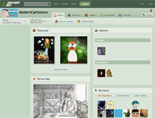 Tablet Screenshot of moderncartoons.deviantart.com