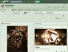 Tablet Screenshot of mestophales.deviantart.com