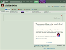 Tablet Screenshot of missblfan-backup.deviantart.com