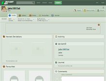 Tablet Screenshot of jake3803at.deviantart.com