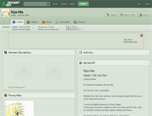 Tablet Screenshot of nya-nia.deviantart.com