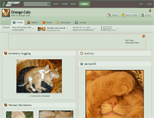 Tablet Screenshot of orange-cats.deviantart.com