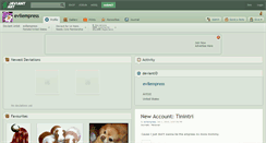 Desktop Screenshot of evilempress.deviantart.com