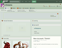 Tablet Screenshot of evilempress.deviantart.com