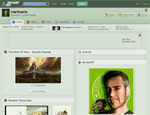 Tablet Screenshot of martinarte.deviantart.com
