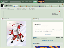 Tablet Screenshot of loganiisan.deviantart.com