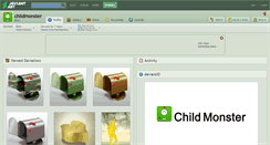 Desktop Screenshot of childmonster.deviantart.com