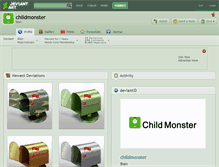 Tablet Screenshot of childmonster.deviantart.com