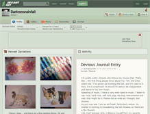 Tablet Screenshot of darknessrainfall.deviantart.com
