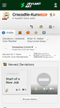 Mobile Screenshot of crocodile-kuro.deviantart.com