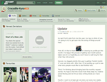 Tablet Screenshot of crocodile-kuro.deviantart.com
