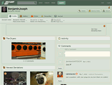 Tablet Screenshot of benjaminjoseph.deviantart.com