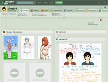 Tablet Screenshot of blergh-1.deviantart.com