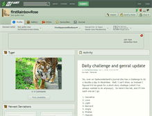 Tablet Screenshot of firstrainbowrose.deviantart.com