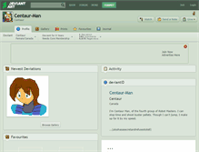 Tablet Screenshot of centaur-man.deviantart.com