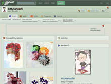 Tablet Screenshot of kittykanzashi.deviantart.com