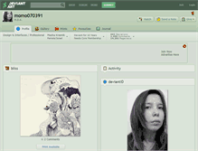 Tablet Screenshot of momo070391.deviantart.com