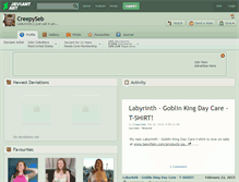 Tablet Screenshot of creepyseb.deviantart.com