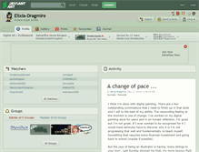 Tablet Screenshot of elixia-dragmire.deviantart.com