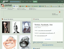 Tablet Screenshot of manohead.deviantart.com