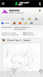 Mobile Screenshot of elykoms.deviantart.com