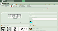 Desktop Screenshot of bloody-violet.deviantart.com
