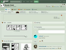 Tablet Screenshot of bloody-violet.deviantart.com