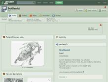 Tablet Screenshot of bratbassist.deviantart.com