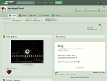 Tablet Screenshot of me-myself-and.deviantart.com