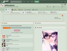 Tablet Screenshot of petite-gloomy.deviantart.com