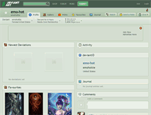 Tablet Screenshot of emo-hot.deviantart.com