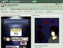 Tablet Screenshot of dan-shattered-heart.deviantart.com