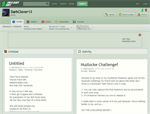 Tablet Screenshot of darkclover13.deviantart.com