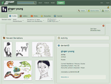 Tablet Screenshot of ginger-young.deviantart.com