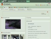 Tablet Screenshot of divinehearts.deviantart.com