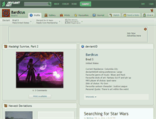 Tablet Screenshot of bardicus.deviantart.com