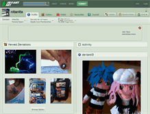 Tablet Screenshot of nitanita.deviantart.com
