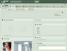 Tablet Screenshot of cinq.deviantart.com