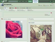 Tablet Screenshot of downpoured.deviantart.com