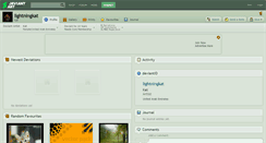 Desktop Screenshot of lightningkat.deviantart.com