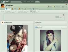 Tablet Screenshot of luciouslara.deviantart.com