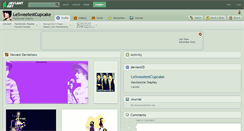 Desktop Screenshot of lesweetestcupcake.deviantart.com