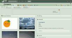 Desktop Screenshot of frozengamer.deviantart.com