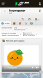 Mobile Screenshot of frozengamer.deviantart.com
